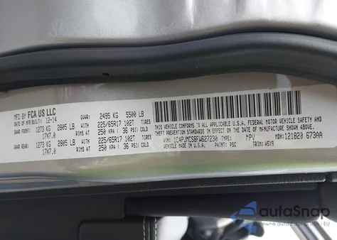 2015 Jeep Cherokee Latitude z USA, uszkodzony, nr VIN 1C4PJMCS8FW627230